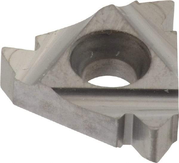 Carmex - 22ER External Right Hand 6 UN Laydown Threading Insert - Grade P30, Uncoated Coated Carbide - Eagle Tool & Supply