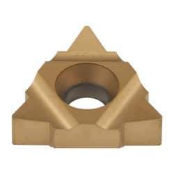 Carmex - 22UIR/L Internal Left & Right Hand 4 UN Laydown Threading Insert - Grade P25C, TiN Coated Carbide - Eagle Tool & Supply