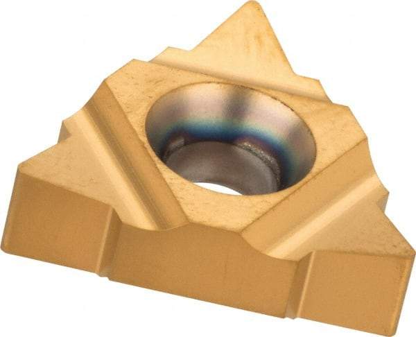 Carmex - 22UIR/L Internal Left & Right Hand 4 UN Laydown Threading Insert - Grade MXC, TiN Coated Carbide - Eagle Tool & Supply