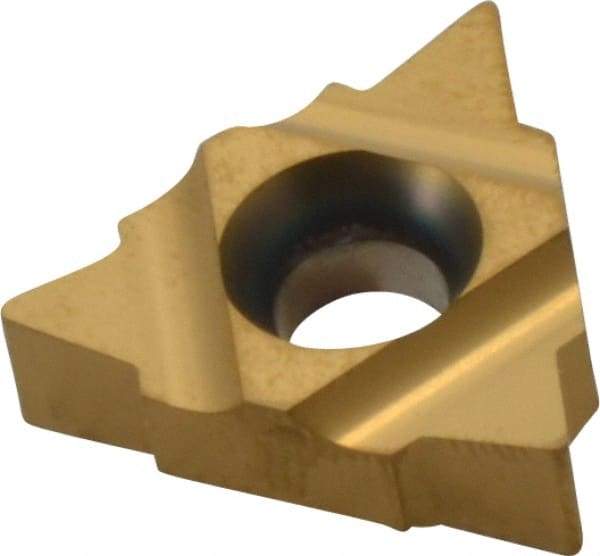 Carmex - 22UIR/L Internal Left & Right Hand 4 UN Laydown Threading Insert - Grade BXC, TiN Coated Carbide - Eagle Tool & Supply