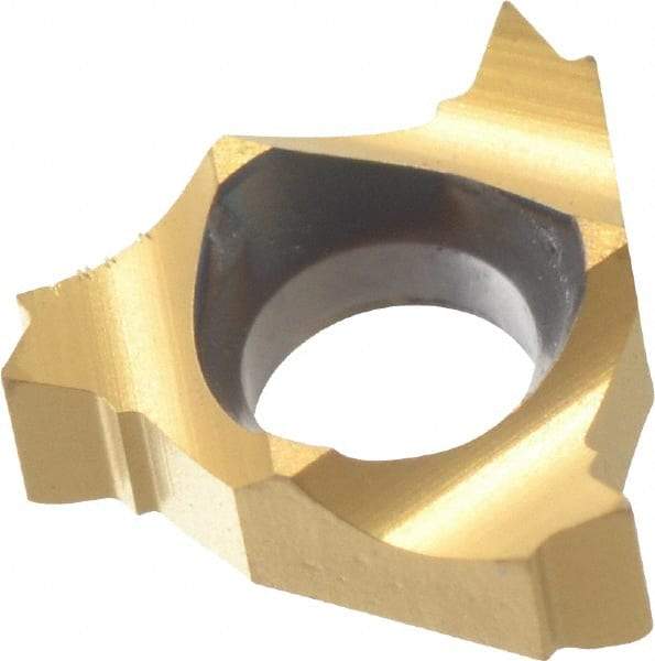 Carmex - 06IR Internal Right Hand 24 UN Laydown Threading Insert - Grade BXC, TiN Coated Carbide - Eagle Tool & Supply