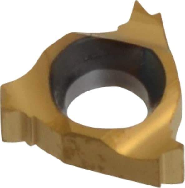 Carmex - 06IR Internal Right Hand 28 UN Laydown Threading Insert - Grade BXC, TiN Coated Carbide - Eagle Tool & Supply
