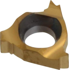 Carmex - 06IR Internal Right Hand 28 UN Laydown Threading Insert - Grade BXC, TiN Coated Carbide - Eagle Tool & Supply