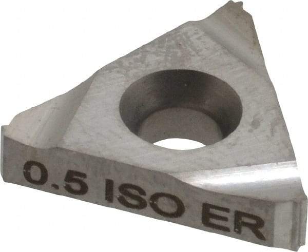 Carmex - 16ER External Right Hand ISO Laydown Threading Insert - Grade P30, Uncoated Coated Carbide - Eagle Tool & Supply