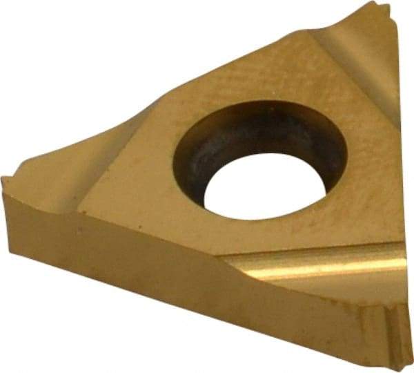 Carmex - 16ER External Right Hand ISO Laydown Threading Insert - Grade MXC, TiN Coated Carbide - Eagle Tool & Supply