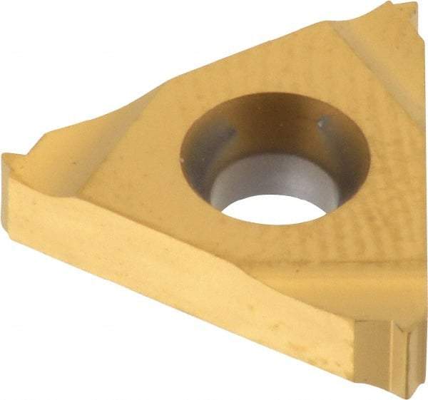 Carmex - 16ER External Right Hand ISO Laydown Threading Insert - Grade P25C, TiN Coated Carbide - Eagle Tool & Supply