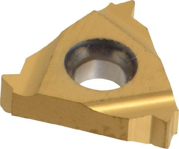 Carmex - 16ER External Right Hand ISO Laydown Threading Insert - Grade BXC, TiN Coated Carbide - Eagle Tool & Supply