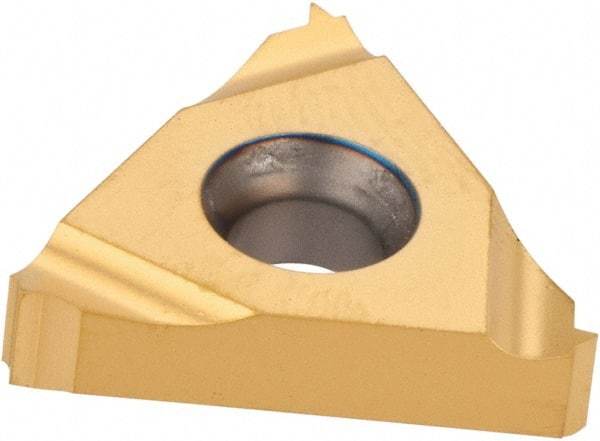 Carmex - 16IR Internal Right Hand ISO Laydown Threading Insert - Grade MXC, TiN Coated Carbide - Eagle Tool & Supply