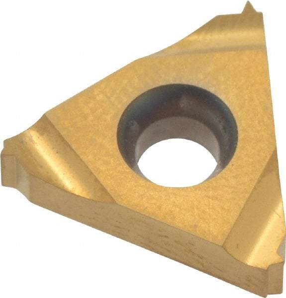 Carmex - 16IR Internal Right Hand ISO Laydown Threading Insert - Grade BXC, TiN Coated Carbide - Eagle Tool & Supply