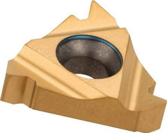 Carmex - 16IR Internal Right Hand ISO Laydown Threading Insert - Grade MXC, TiN Coated Carbide - Eagle Tool & Supply