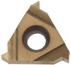 Hertel - 16ER External Right Hand 27 NPTF Laydown Threading Insert - Grade HG330TR, TiC/TiN Coated Carbide - Eagle Tool & Supply