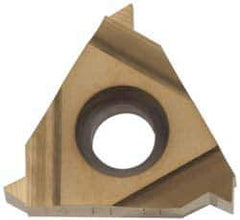 Hertel - 16ER External Right Hand 27 NPTF Laydown Threading Insert - Grade HG330TR, TiC/TiN Coated Carbide - Eagle Tool & Supply
