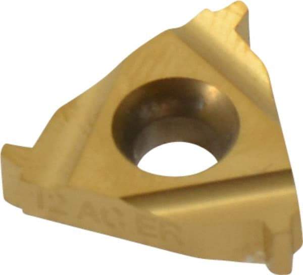 Carmex - 16ER External Right Hand 12 Acme Laydown Threading Insert - Grade MXC, TiN Coated Carbide - Eagle Tool & Supply