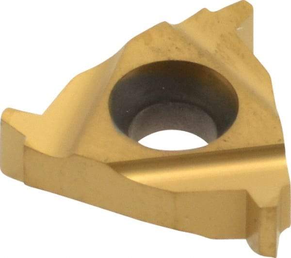 Carmex - 16ER External Right Hand 10 Acme Laydown Threading Insert - Grade P25C, TiN Coated Carbide - Eagle Tool & Supply