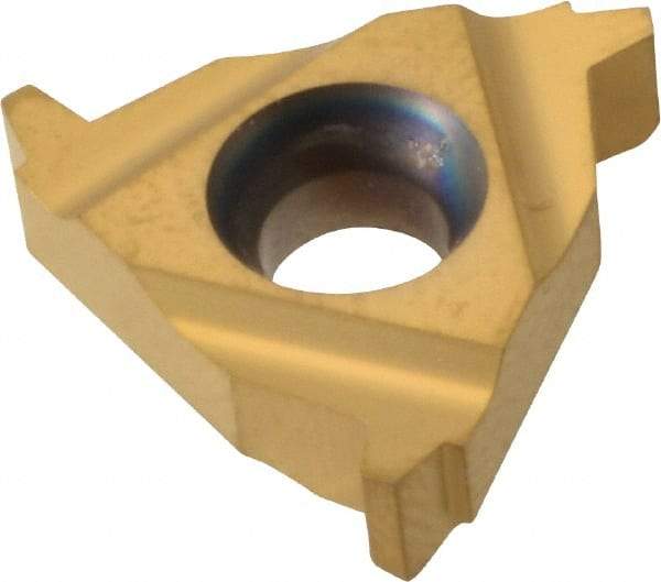 Carmex - 16ER External Right Hand 10 Acme Laydown Threading Insert - Grade MXC, TiN Coated Carbide - Eagle Tool & Supply