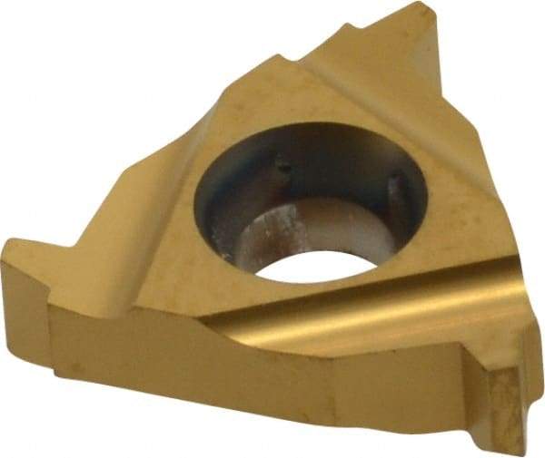 Carmex - 16ER External Right Hand 10 Acme Laydown Threading Insert - Grade BXC, TiN Coated Carbide - Eagle Tool & Supply