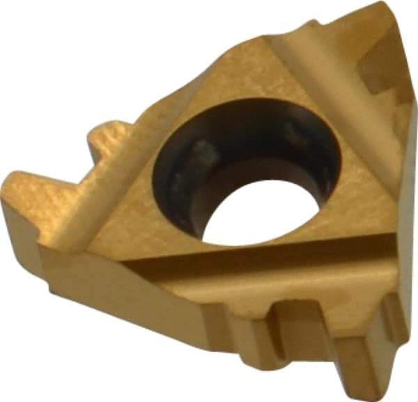 Carmex - 16ER External Right Hand 8 Acme Laydown Threading Insert - Grade MXC, TiN Coated Carbide - Eagle Tool & Supply