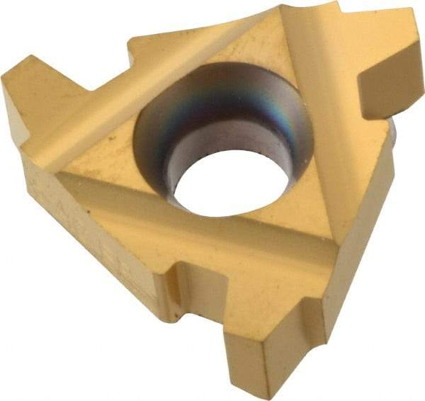 Carmex - 22ER External Right Hand 5 Acme Laydown Threading Insert - Grade P25C, TiN Coated Carbide - Eagle Tool & Supply