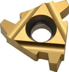 Carmex - 22ER External Right Hand 5 Acme Laydown Threading Insert - Grade BXC, TiN Coated Carbide - Eagle Tool & Supply