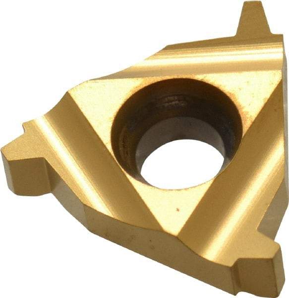 Carmex - 16IR Internal Right Hand 10 Acme Laydown Threading Insert - Grade BXC, TiN Coated Carbide - Eagle Tool & Supply