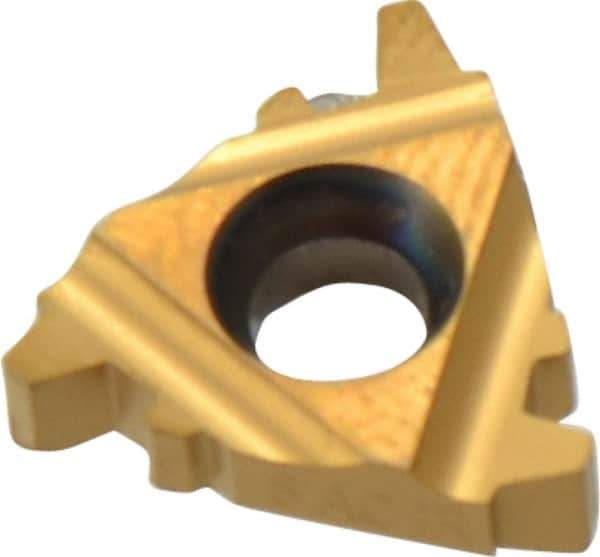 Carmex - 16IR Internal Right Hand 8 Acme Laydown Threading Insert - Grade P25C, TiN Coated Carbide - Eagle Tool & Supply