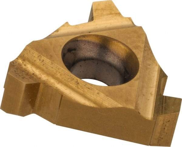 Carmex - 16IR Internal Right Hand 8 Acme Laydown Threading Insert - Grade BXC, TiN Coated Carbide - Eagle Tool & Supply