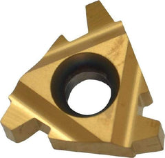 Carmex - 22IR Internal Right Hand 5 Acme Laydown Threading Insert - Grade BXC, TiN Coated Carbide - Eagle Tool & Supply