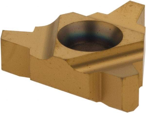 Carmex - 22IR Internal Right Hand 4 Acme Laydown Threading Insert - Grade BXC, TiN Coated Carbide - Eagle Tool & Supply