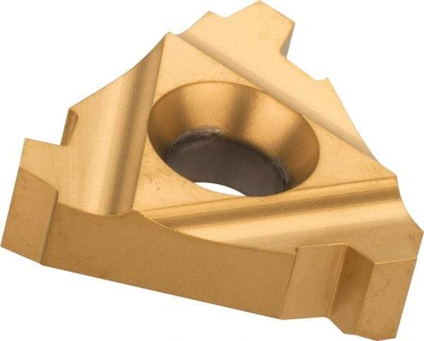 Carmex - 22ER External Right Hand 5 Stub Acme Laydown Threading Insert - Grade BXC, TiN Coated Carbide - Eagle Tool & Supply