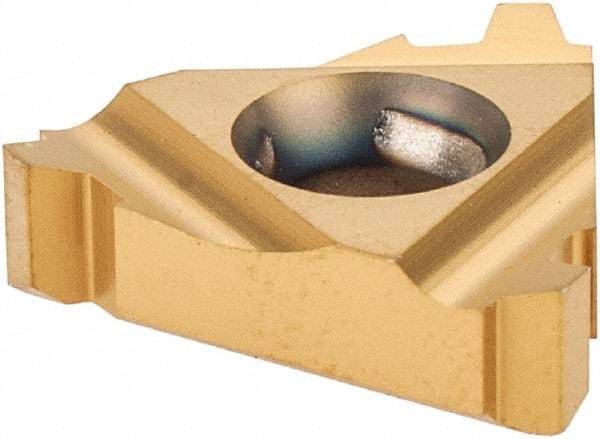 Carmex - 16IR Internal Right Hand 8 Stub Acme Laydown Threading Insert - Grade MXC, TiN Coated Carbide - Eagle Tool & Supply
