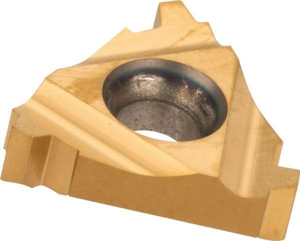 Carmex - 16IR Internal Right Hand 8 Stub Acme Laydown Threading Insert - Grade BXC, TiN Coated Carbide - Eagle Tool & Supply