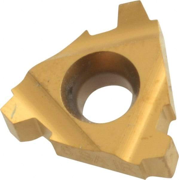 Carmex - 16IR Internal Right Hand 6 Stub Acme Laydown Threading Insert - Grade BXC, TiN Coated Carbide - Eagle Tool & Supply