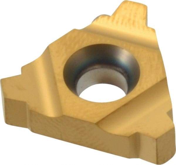 Carmex - 22IR Internal Right Hand 4 Stub Acme Laydown Threading Insert - Grade MXC, TiN Coated Carbide - Eagle Tool & Supply