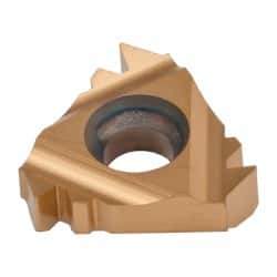 Carmex - 16IR Internal Right Hand 10 American Buttress Laydown Threading Insert - Grade MXC, TiN Coated Carbide - Eagle Tool & Supply