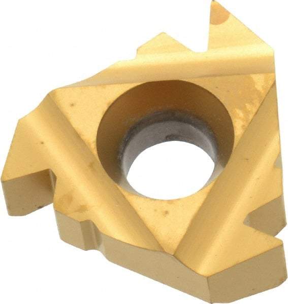 Carmex - 22IR Internal Right Hand 6 American Buttress Laydown Threading Insert - Grade P25C, TiN Coated Carbide - Eagle Tool & Supply