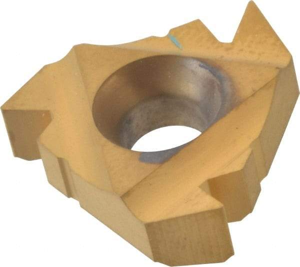 Carmex - 22IR Internal Right Hand 6 American Buttress Laydown Threading Insert - Grade BXC, TiN Coated Carbide - Eagle Tool & Supply