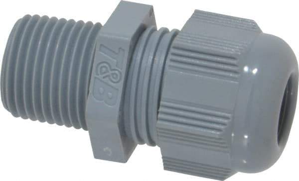 Thomas & Betts - 3/8" Trade, Nylon Threaded Straight Liquidtight Conduit Cable Gland - Noninsulated - Eagle Tool & Supply