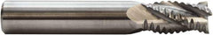 M.A. Ford - 7mm Diam, 20mm LOC, 4 Flute Solid Carbide Roughing Square End Mill - 64mm OAL, 8mm Shank Diam, Single End, Centercutting, 30° Helix - Eagle Tool & Supply