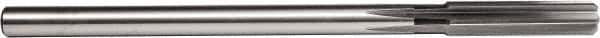 Union Butterfield - 19/64" High Speed Steel 6 Flute Chucking Reamer - Straight Flute, 0.2792" Straight Shank, 1-1/2" Flute Length, 6" OAL - Eagle Tool & Supply