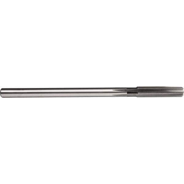 Chucking Reamer: 0.082″ Dia, 3″ OAL, 3/4″ Flute Length, Straight Shank, High Speed Steel 4 Flute, RH