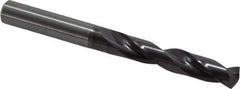 Guhring - Letter W 140° Solid Carbide Jobber Drill - FIREX Finish, Right Hand Cut, Spiral Flute, Straight Shank, 103mm OAL, SU Point - Eagle Tool & Supply