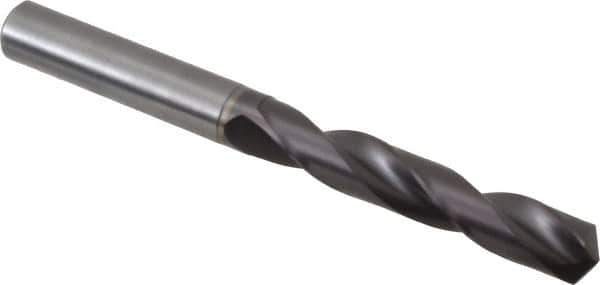 Guhring - 25/64" 140° Solid Carbide Jobber Drill - FIREX Finish, Right Hand Cut, Spiral Flute, Straight Shank, 103mm OAL, SU Point - Eagle Tool & Supply