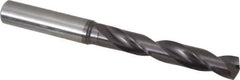Guhring - 27/64" 140° Solid Carbide Jobber Drill - FIREX Finish, Right Hand Cut, Spiral Flute, Straight Shank, 118mm OAL, SU Point - Eagle Tool & Supply
