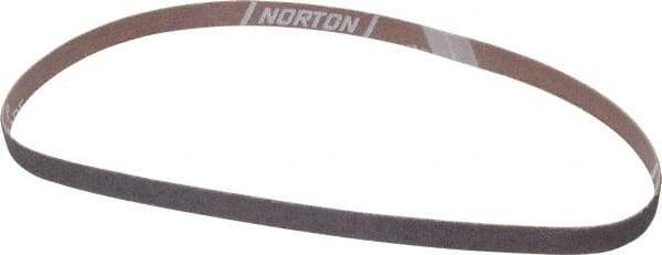 Norton - 1/2" Wide x 24" OAL, 40 Grit, Aluminum Oxide Abrasive Belt - Aluminum Oxide, Coarse, Coated, X Weighted Cloth Backing, Series R283 - Eagle Tool & Supply