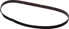 Norton - 1/2" Wide x 24" OAL, 120 Grit, Aluminum Oxide Abrasive Belt - Aluminum Oxide, Fine, Coated, X Weighted Cloth Backing, Series R283 - Eagle Tool & Supply