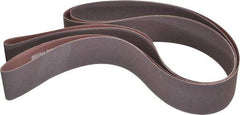 Norton - 2" Wide x 132" OAL, 80 Grit, Aluminum Oxide Abrasive Belt - Aluminum Oxide, Medium, Coated, X Weighted Cloth Backing, Series R228 - Eagle Tool & Supply