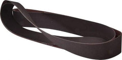 Norton - 3" Wide x 132" OAL, 100 Grit, Aluminum Oxide Abrasive Belt - Aluminum Oxide, Fine, Coated, X Weighted Cloth Backing, Series R228 - Eagle Tool & Supply