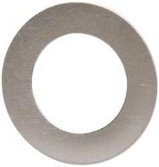 Made in USA - 0.005" Thick, 3/8" Inside x 5/8" OD, Round Shim - 5/16" Screw, Uncoated 316 Stainless Steel - Eagle Tool & Supply