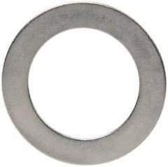 Made in USA - 0.01" Thick, 1/2" Inside x 3/4" OD, Round Shim - 7/16" Screw, Uncoated 316 Stainless Steel - Eagle Tool & Supply