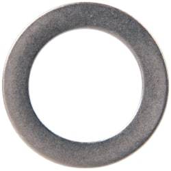 Made in USA - 0.02" Thick, 1/2" Inside x 3/4" OD, Round Shim - 7/16" Screw, Uncoated 316 Stainless Steel - Eagle Tool & Supply